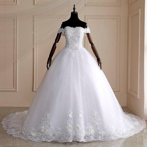 2021 High Quality Cap Sleeve Wedding Dresses Lace Up Bride Dres Vestidos De Novia Plus Size Customized Dress