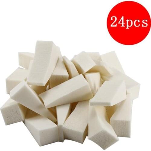 24Pcs Manicure Kits Sponge Nail Art Polish Gradient Color Sponge Easy Transfer Nail Brushes Cosmetic Puff Makeup Tools TSLM1