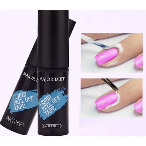 5ml Peel Off Easy Removing Anti-overflow Glue Protection Finger Edge Nail Polish Nail Art Accessories Nail Paste Adhesive Tool