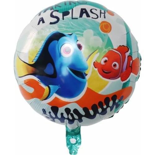 50pcs 18inch Nemo Cute Dory Fish Foil Balloons Kid Toys Ocean Sea Air Globos Theme Christmas Birthday Party Supplies Ballons