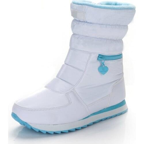 White Winter Boots Women Fashion Snow Boots New Style 2018 Womens Shoes Brand Shoes High Quality Boots