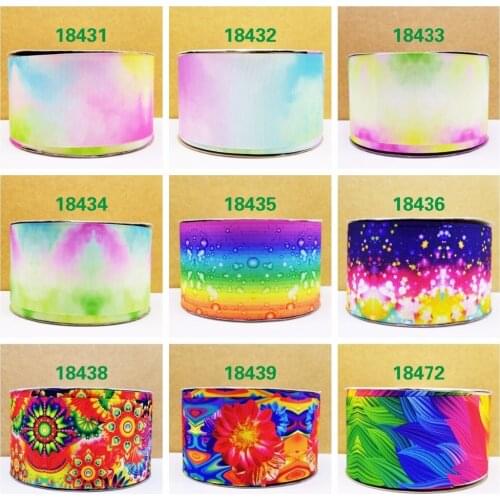 Free shipping 50 yard cartoon printed grosgrain ribbon 18472