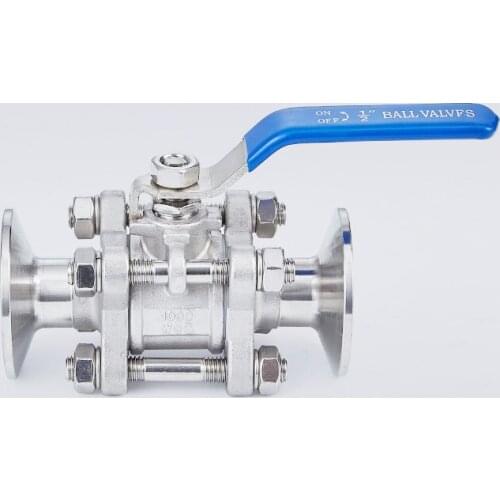 Free Shipping 1"--3" Tri-clamp Ball Valve,Three Chip Type Ball Valve,Swing-Out Ball Valve,Stainless Steel 304