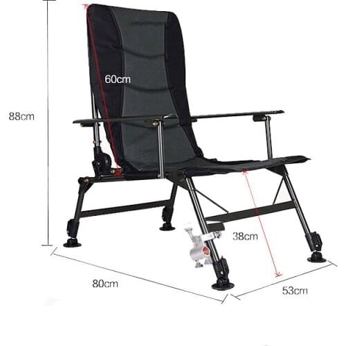 Oversized Camping Folding Chair Heavy Duty Lawn Chair with Cooler Bag Support 200kg Steel Frame Collapsible Padded Arm Chair