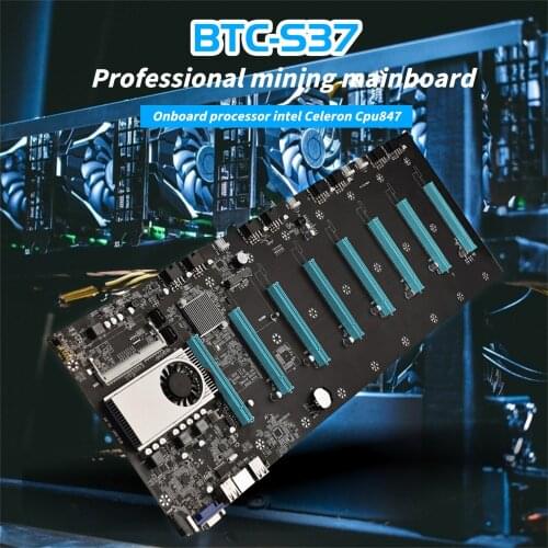 BTC-S37 Mining Accessories Mother-board CPU Set Low Power Consume Low Heat Generation Sound Card Computer Cables Connectors