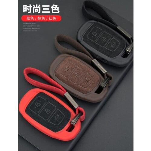 TPU Car Key Case For Hyundai Santa Fe TM 2019 I30 2018 Solaris Azera Elantra Grandeur Accent Keychain Holder Protector Cover