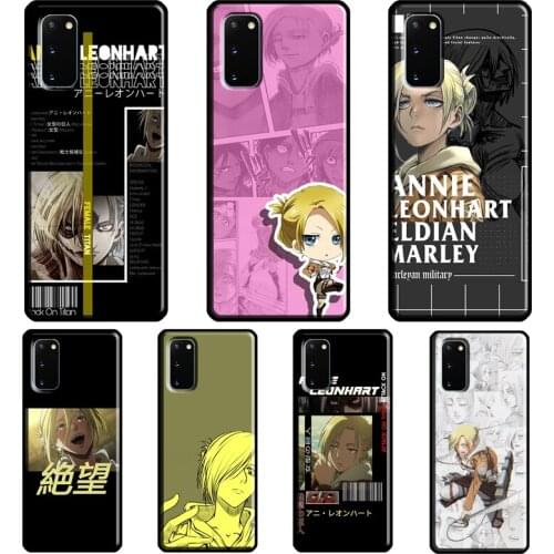 Annie Leonhart Attack on Titan Anime Case For Samsung Galaxy S21 Ultra S20 FE Note 20 Ultra Note 9 10 S8 S9 S10 Plus S10e Cover