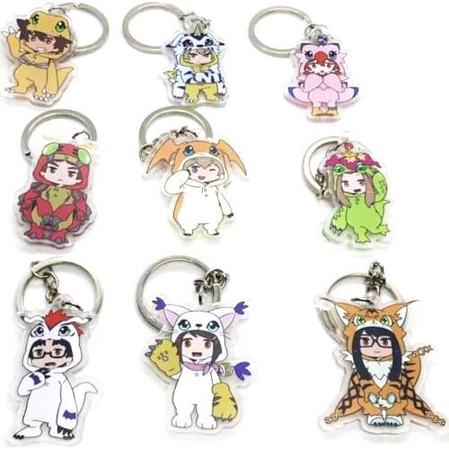 Digital Adventure Dorimon YAGAMI TAICHI Tai Kamiva acrylic keychain keyring pendant Custom N