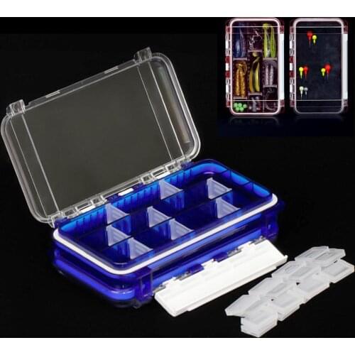 Double-sided Fishing Lures Box Head Bait Hook Storage Organizer Carp Fishing Accessories Storage box fish hook box lead skin box