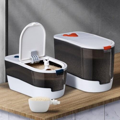 Kitchen Household Rice Bucket Insect-Proof and moisture-proof Kitchen Rice Box Grain Pet Food Storage Box Noodle Bucket