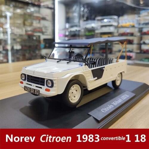 Norev 1:18 1983 Citroen Mehair AZUR Die casting Alloy Retro open Car Model Classic Car Model Car Decoration Collection gift