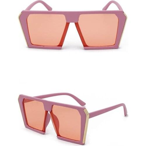 Oversized Fashion Sunglasses With Metal Frame UV 400 Women Sun Glasses 2021 For Men