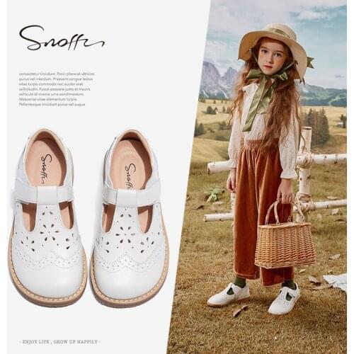 2020new Autumn New Girls Sweet Fashion Princess Shoes Custom Leather Soft Bottom Girls' Leather Shoes Kids Shoes for Girl