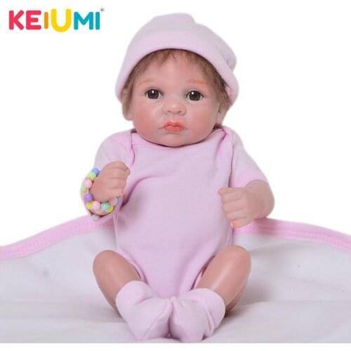 New Arrival Mini 11 Inch Reborn Baby Doll Full Silicone Vinyl Baby Reborn Realista Girl Toy For Princess Playmates Birthday Gift