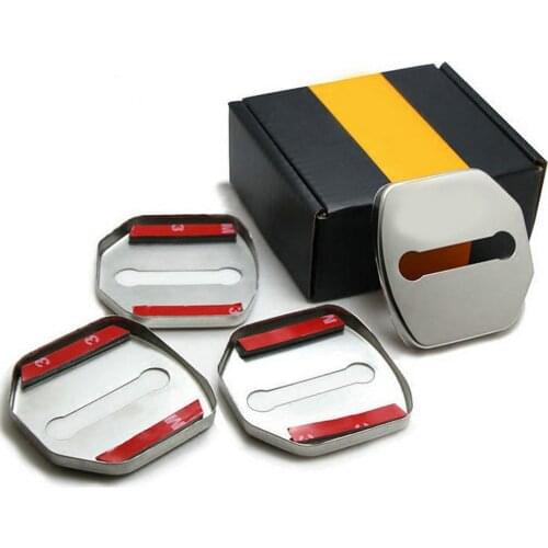 Door Lock Decoration Protection Stainless Steel Cover case FOR F/ord kuga edge ESCORT Taurus fiesta 4pcs