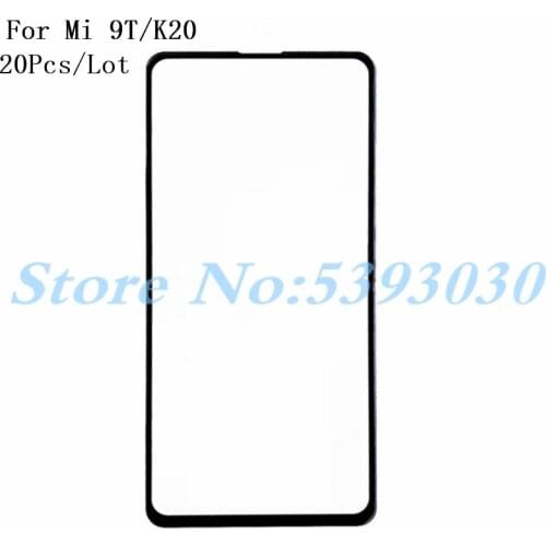 20Pcs/Lot Front Panel Glass For Xiaomi Redmi K20 / K20 Pro / Mi 9T Front Glass Outer Glass Cover Panel Replacement