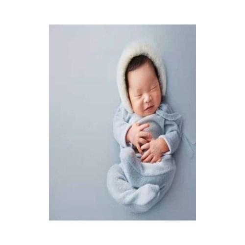 Newborn Photography Props Hat Baby Boy Girl Romper Bodysuits Outfit Photography Baby Studio Shooting Props Clothing