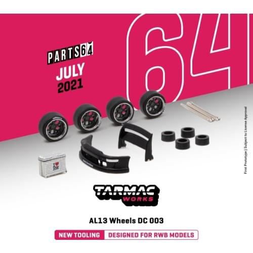 Tarmac Works 1:64 AL13 Wheels DC 003 Designed for RWB Models