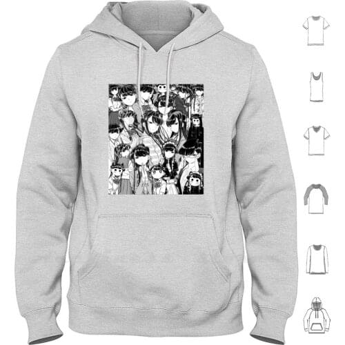 Komi , The Silent Goddess Hoodie Long Sleeve Komi San Komi San Wa Komyushou Spam Queen Cute Beautiful Woman Girl