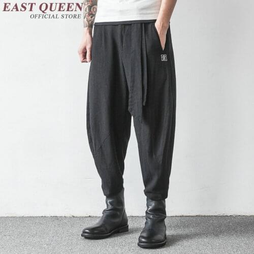 Traditional chinese clothing chinese traditional clothes for men oriental mens clothing kung fu uniform men pants KK653 W