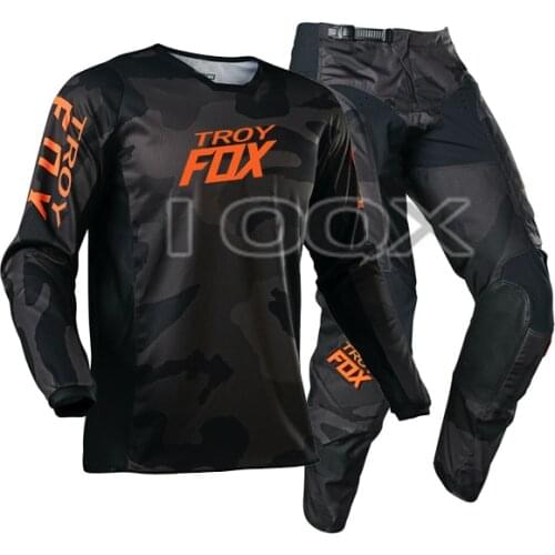 Troy Fox MX UTV 180 Oktiv Trev Jersey Pants Motorbike Motocross Racing Offroad Suit Mens Kits Street Moto Gear Set