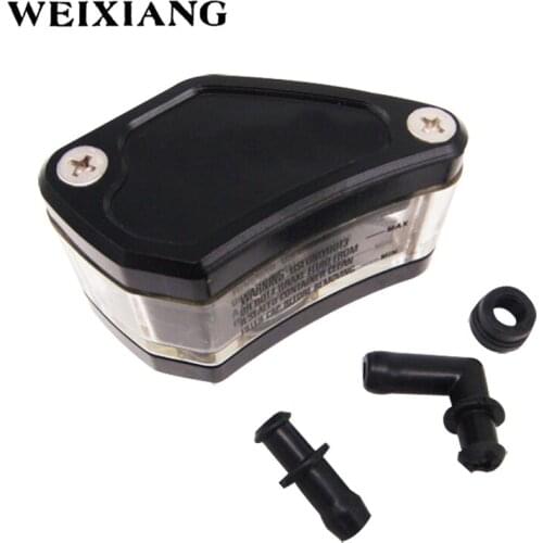 Universal Motorcycle CNC Three-dimensional Transparent Oiler Refit Motorcross Brake Master Cylinder Tank Oil Cup