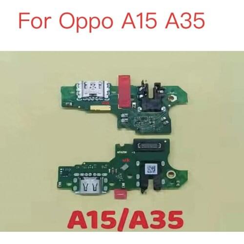 1PCS New For OPPO A15 A35 Oppoa15 Oppoa35 USB Charging Dock Jack Plug Socket Port Connector Charger USB Board Flex Cable
