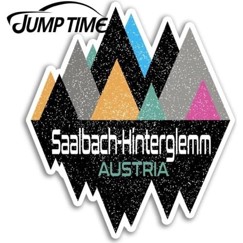 Jump Time for Saalbach Hintergle Austria Vinyl Stickers Sticker Laptop Luggage Window Decal Waterproof Car Accessories
