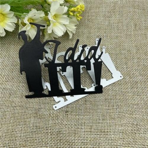 Graduation background Metal Cutting Dies Stencils For DIY Scrapbooking Decorative Embossing Handcraft Die Cutting Template