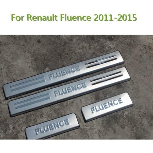High-quality 304 stainless steel Scuff Plate / Door Sill car styling for 2011 - 2015 Renault Fluence Car covers,Car-Styling