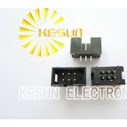 100PCS/LOT DC3-6P 2.54mm 6P 6Pin Straight Male Box Header