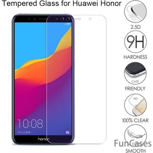 9H HD Tempered Glass for Huawei Y6 Prime 2018 Y9 Y7 Y5 Prime 2018 Screen Protector Glass on Huawei Honor 7A 7C Pro Film Glass