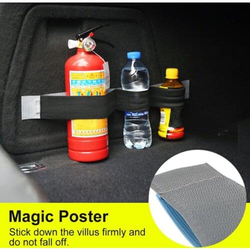 Car Organizer Trunk Storage Nylon Belt Fixing Tape Sticky Tape Fixing Bandage Bracket Sticker Strap Fastener For Car Accessories
