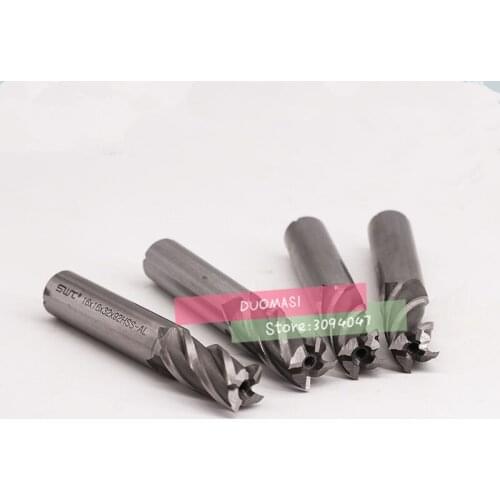 Free delivery 2PCS 4F-M14.5~M25.0 high speed steel straight shank vertical milling cutter (14/15/16/17/18/19/20/21/22/25)