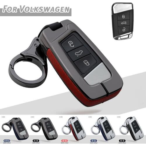 Zinc Alloy Car Remote Key Case Cover Holder Shell Fob for Volkswagen VW Magotan Passat B8 Golf for Skoda Superb A7 Accessories