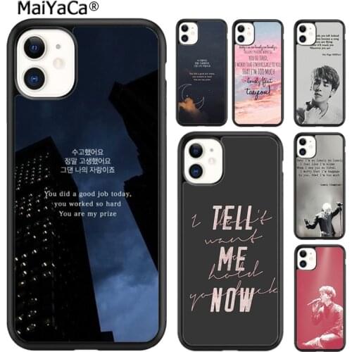 MaiYaCa Lonely Jonghyun Lyrics SHINee Phone Case Cover For iPhone SE 6 6s 7 8 plus X XR XS 11 12 pro max Samsung S8 S9 S10 shell