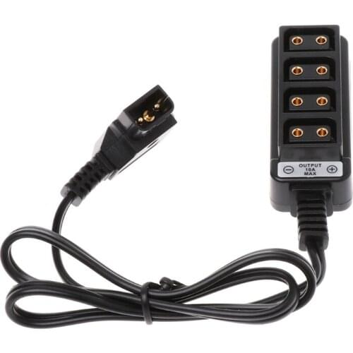 D-Tap Male B-tape To 4 Female Hub Adapter Splitter Cable For Photography Power