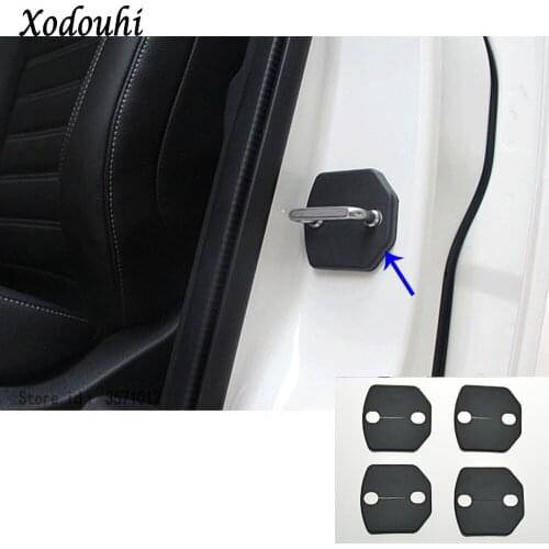 For Ford Kuga Escape 2017 2018 2019 2020 Car Body Interior Anti Rust Water Proof Door Lock Keys Protection Buckle Cover 4pcs