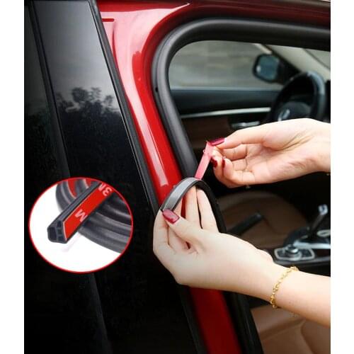 L-type Double Layer Sealing Adhesive Stickers Car Door Rubber Seal Strip Noise Insulation Weatherstrip Auto Interior автотовары