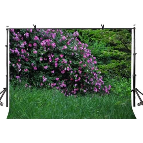 7x5ft Natural Scenery Backdrop Bouquets of Flowers Green Grass Photography Background and Studio Photography Backdrop Props