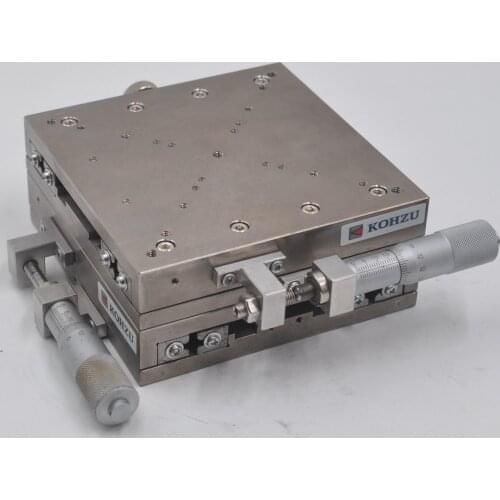 KOHZU XM13F-S1 YM13F-S1 stainless steel XY axis manual two-dimensional fine adjustment slide table 130mm