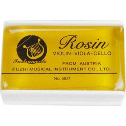 Transparent Yellow Rosin Resin Colophony Rectangle 45X28X16mm Bowed String Violin Box With Accessories String Erhu Cello Viola