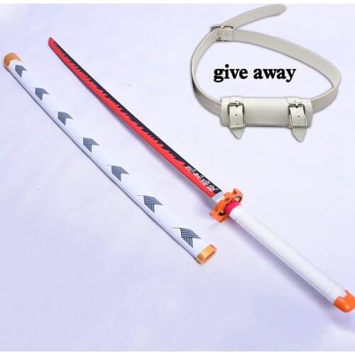Cos Japanese anime Demon Slayer Blade Sunwheel Knife My Wife Zenyi ABS Bamboo and Wooden Sword Childrens Toys