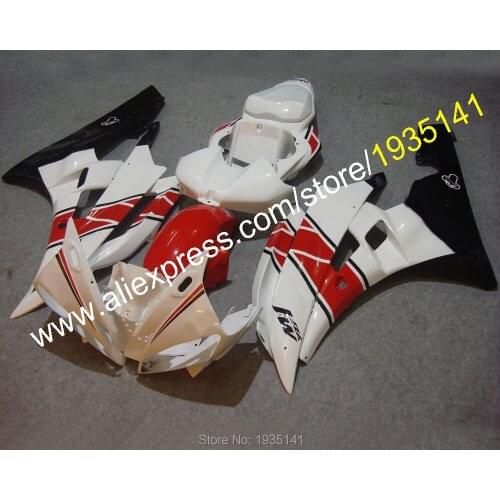 Hot Sales,Low Price For Yamaha YZFR6 Black White Red Body 2006 2007 YZF R6 06 07 YZF-R6 Motorcycle Fairing (Injection molding)
