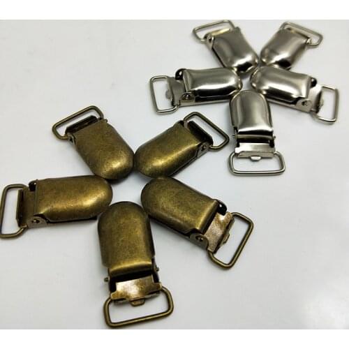 Lead Free Metal Pacifier Paci Suspensorio Suspender Clips Holders Clip Holder Cloth Accessories 15MM 50PCS/LOT