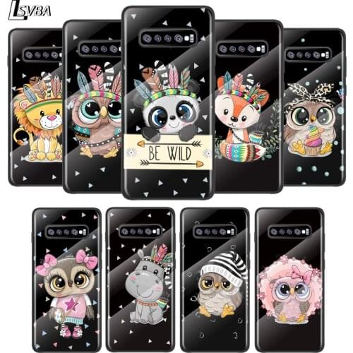 Cute Cartoon Animals For Samsung Galaxy S21 Ultra Plus 5G M51 M31 M21 Tempered Glass Cover Shell Luxury Phone Case