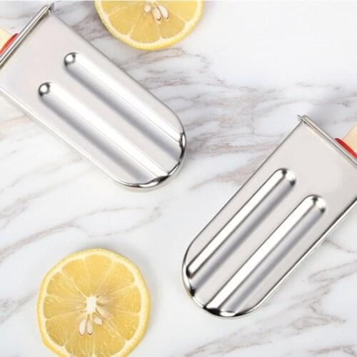 MLGB Popsicle Mold Stainless Steel Ice Cream Mold with Holder Rack Ice Lolly Mold Homemade Freeze Lolly Popsicle Maker