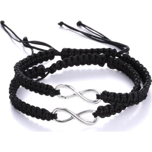 Fashion Hand-Made Braided Rope Bracelet For Women Men Child Infinity Bracelets Bangles Adjustable Wristband Couple Jewelry