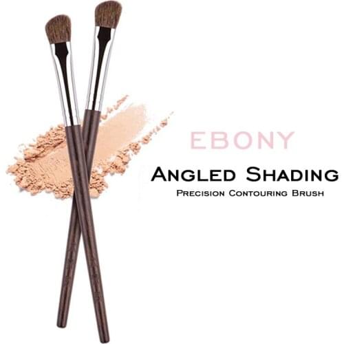 MyDestiny Ebony-Series Angled Shading Brush - Super Soft Natural Hair Eyeshadow Nose Shading Contouring Brush