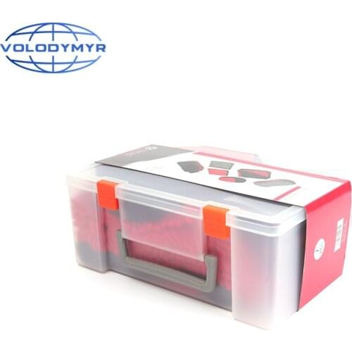 Car Detailing Kit with Plastic Storage Box Including Wash Mitt Applicator Pad Microfiber Towel Sponge Microfibra Foam